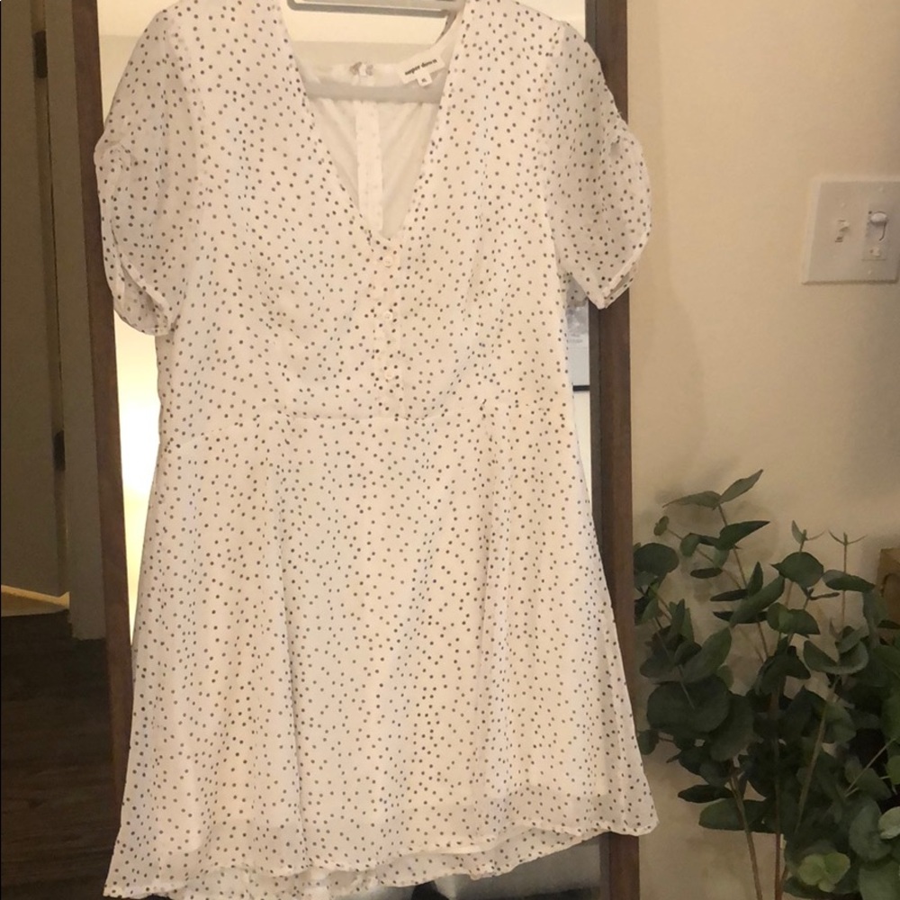 Polka dot fit and flare dress